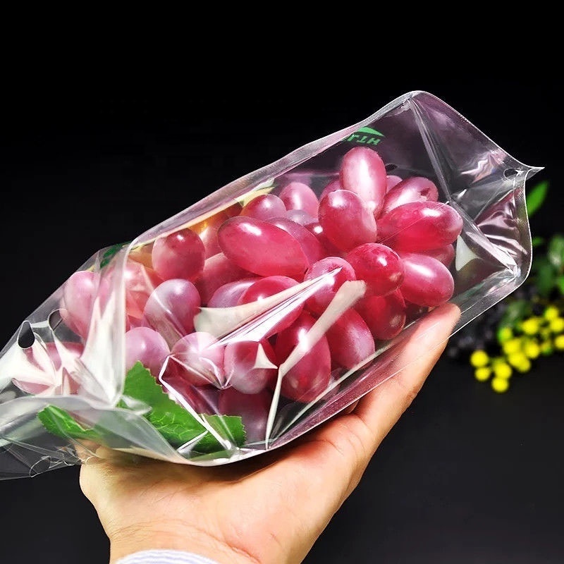 Recycle CPP Polyethylene Micro Perforated Plastic Bag for Fresh Vegetable Fruit Packaging