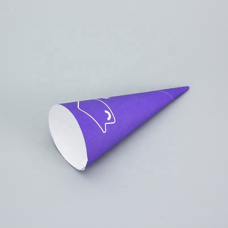 Custom Logo Printed Eco Friendly Ice Cream Cone Paper Ice Cream Cone Packaging