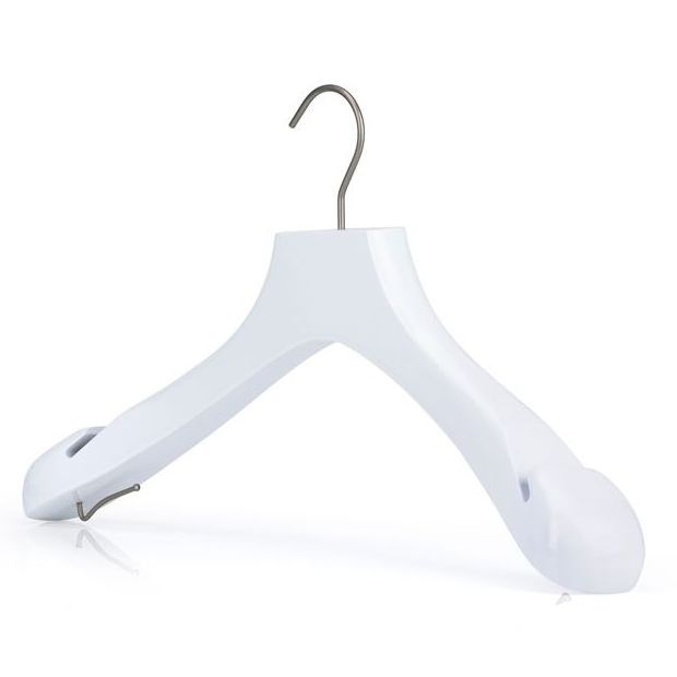 Beautifully crafted bridal dress Matching Underside Hooks Swivel Hook with Broad Shoulders Bridal Dress White Wooden Hanger