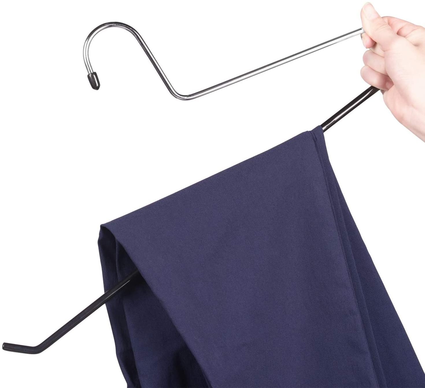 Blanket Hangers Heavy Duty Black Vinyl Coated Nonslip PVC coated Metal Hanger