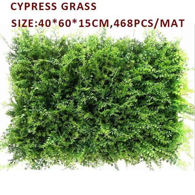 Outdoor artificial plant green plant cypress grass for backdrop