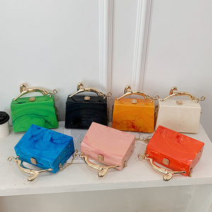 2023 Fashion Acrylic Clutch Bag For Women Handbag Wedding Box Purse and Hand Bag Candy Color Female Wallet Bolsa