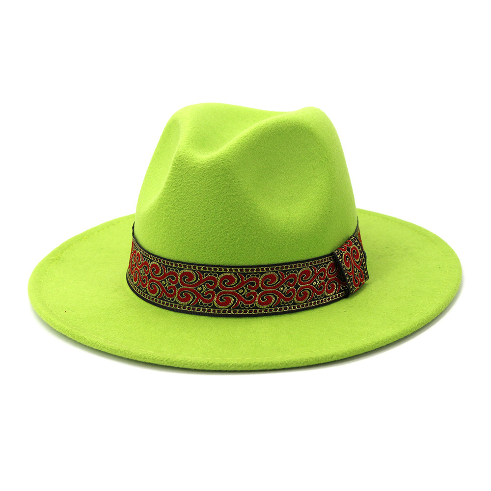 2024 Wholesale Mexico Wide Brim Suede Nap Detail Felt Fedora Hats Unisex Hats Suede Fedora Hats For women and Men