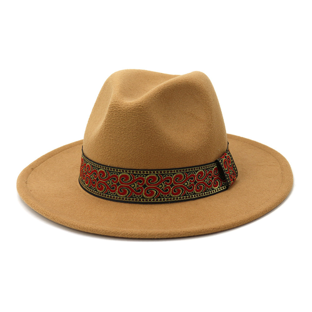 2024 Wholesale Mexico Wide Brim Suede Nap Detail Felt Fedora Hats Unisex Hats Suede Fedora Hats For women and Men