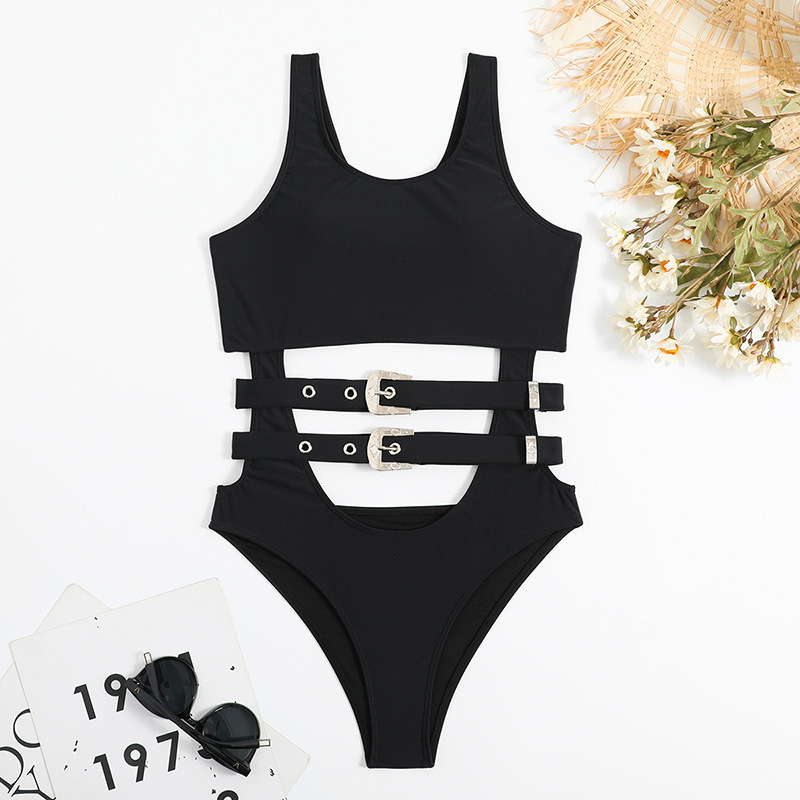 Plus Size Swimwear Sexy Bikini 2023 Swimsuit Hollow Out Bikinis Women Thong Bathing Suits One Piece Swim Wear