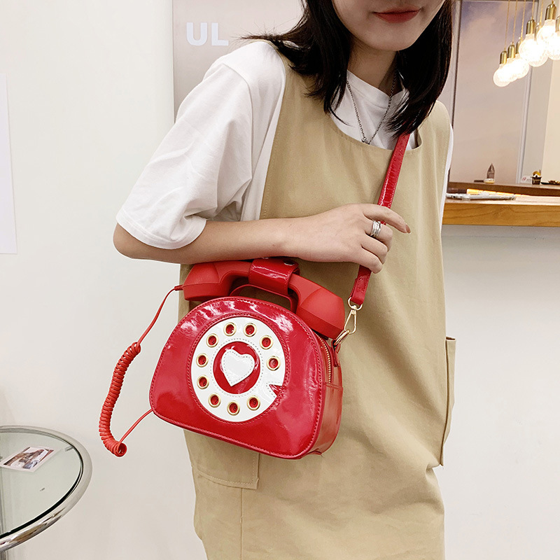 Ladies Telephone Shaped Shoulder Crossbody Purses Stylish Women Personality Hand bags Fashion Purses and Handbags