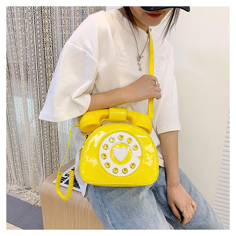 Ladies Telephone Shaped Shoulder Crossbody Purses Stylish Women Personality Hand bags Fashion Purses and Handbags