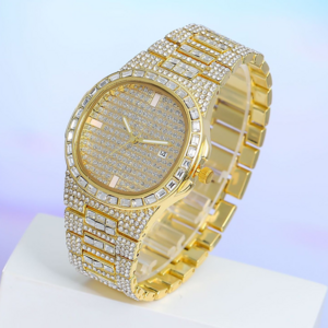 Iced Out Diamond Watch Quartz Gold Silver HIP HOP Iced Out Watches for Men Women