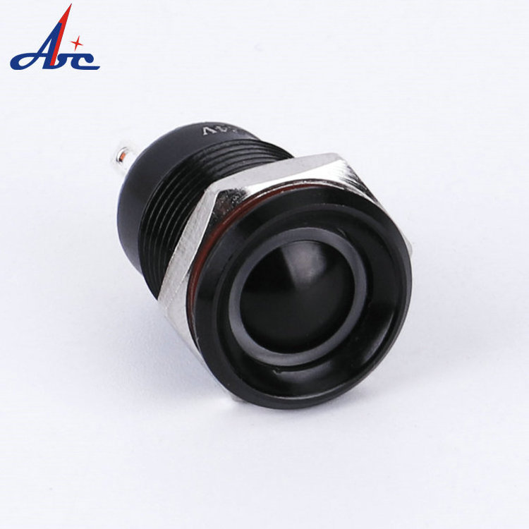 4pin 12mm momentary blacking housing illuminated mini push button switch