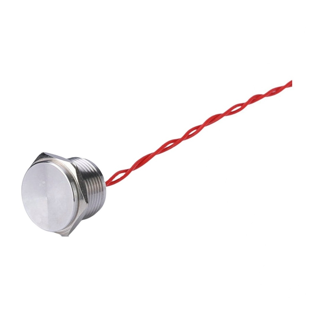 Ip68 Waterproof Capacitive Touch Switch 16mm metal momentary groove head piezo push button switch 1NO 12v piezoelectric switch