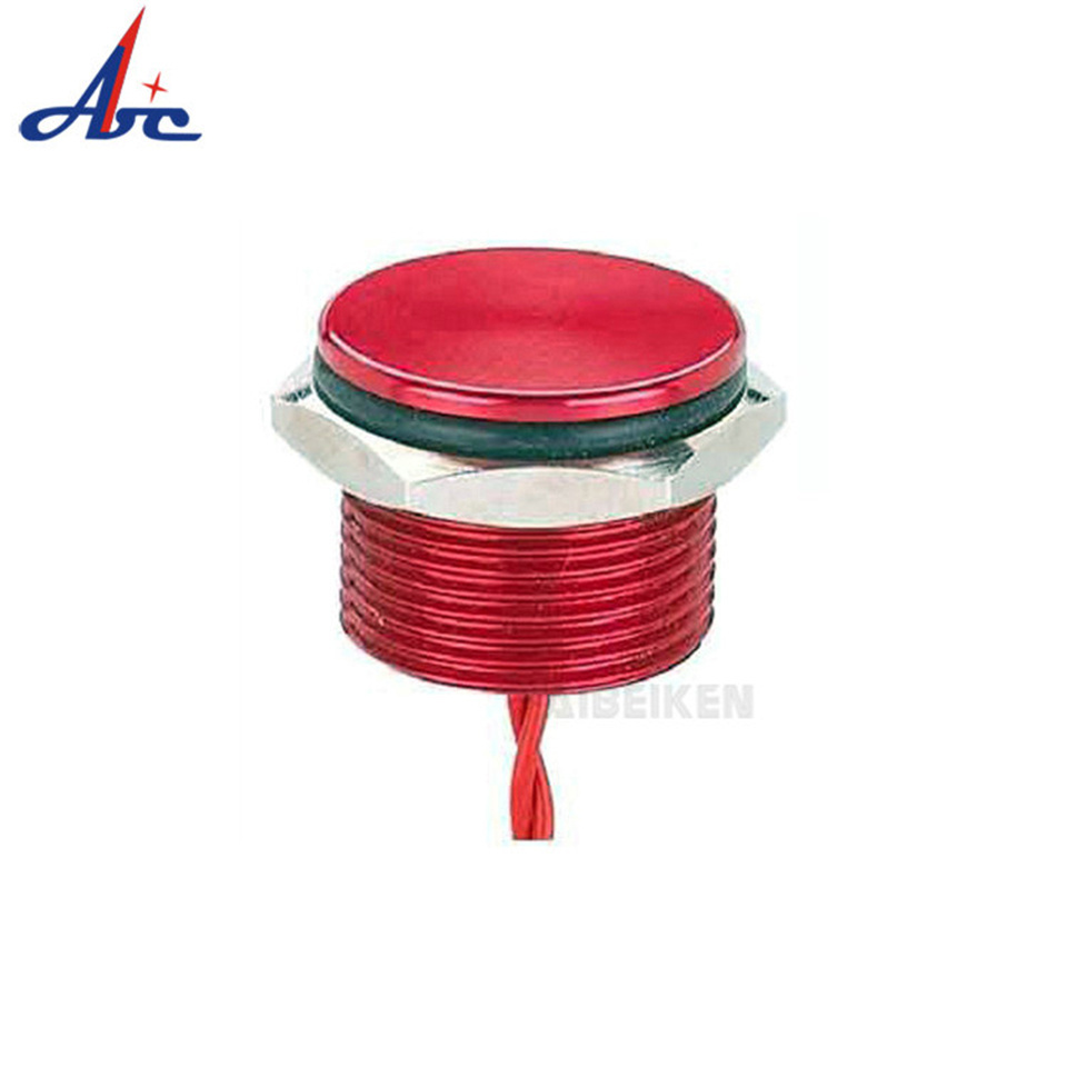 Momentary 16mm Flat Head 2A Electric Touch Button Waterproof Capacitive IP68 Waterproof Metal Piezo Switch