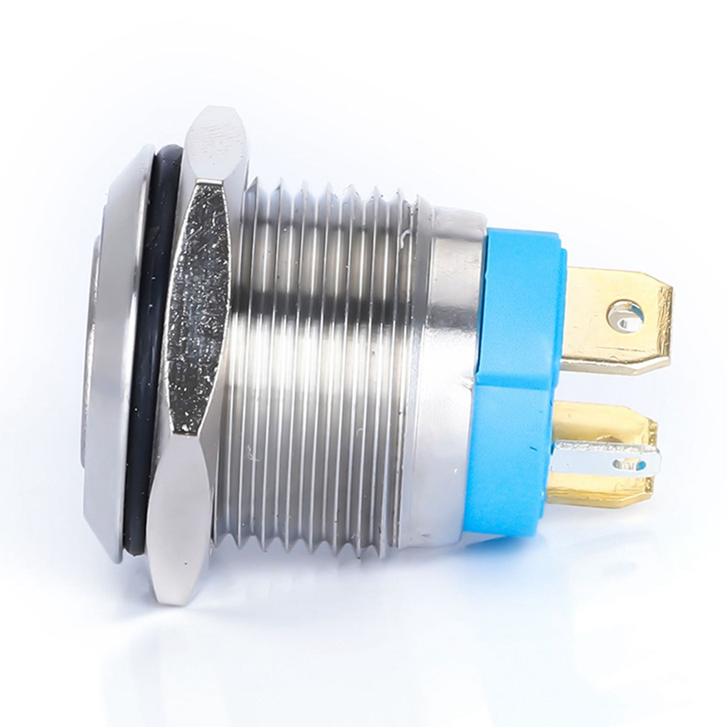 Factory Price 19mm Heavy Duty Momentary 4pin 12v 24v 36v Ring Led Push Button Light Switch