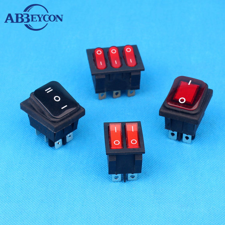 illuminated 16a 3 position selector rocker switch 250v 12v 24v 220v