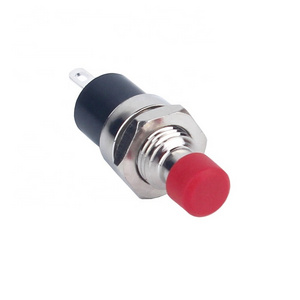 Two Colors Latching Switches 10mm Mini  2Pin Plastic Button Press ON Pulsador Switch Push Button Lock