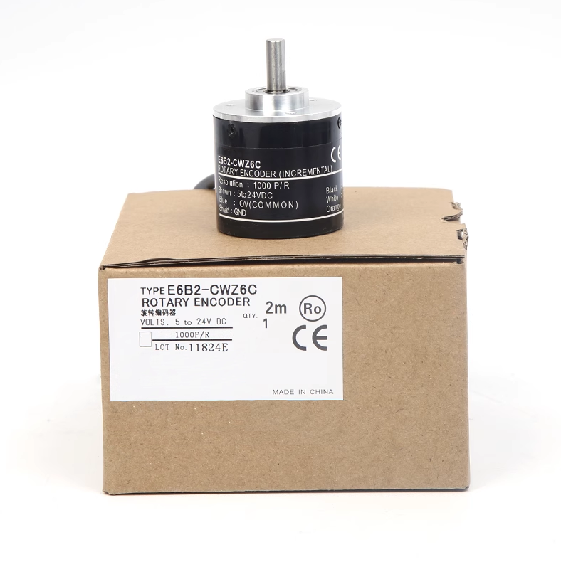 Incremental Rotary Encoder E6B2-CWZ6C CWZ5B CWZ3E CWZ1X 1024 100PPR OD 40mm Solid Shaft Rotary Encoder