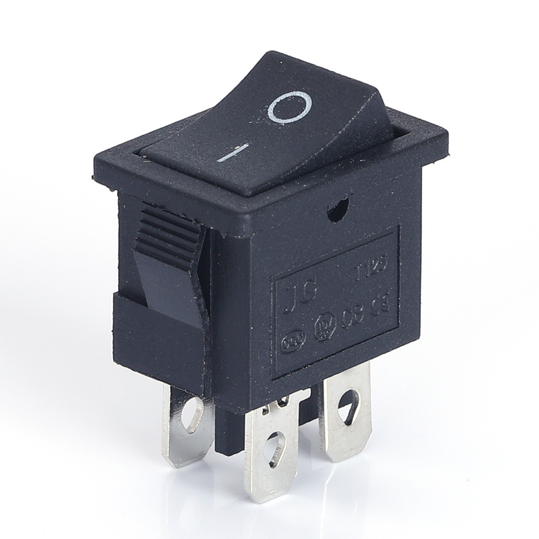 Wholesale Price 15*21mm 250V Black PA66 ON-OFF Short Double Row 4PIN Mini Rectangle Rocker Switch