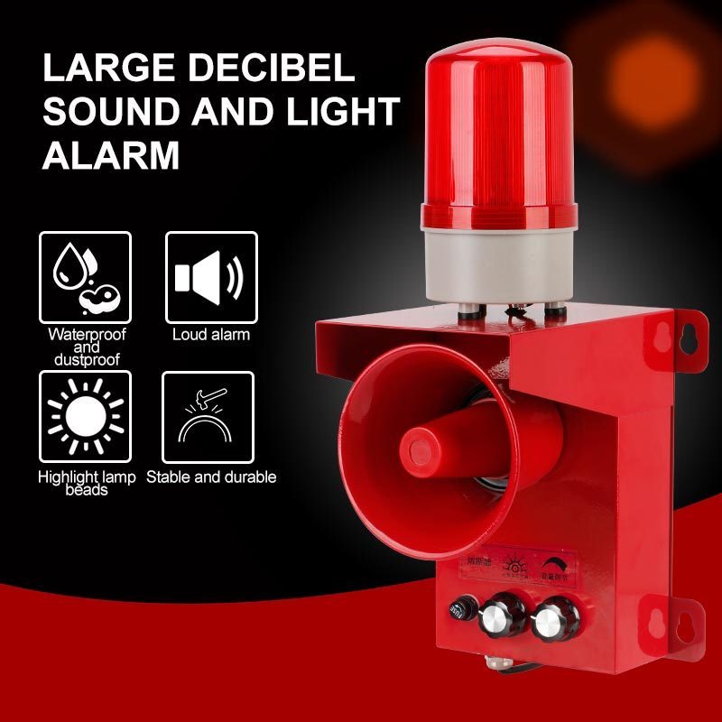 Emergency Alarm Safety Indicator Led Warning Light High Decibel Wide Range Flashing Warning Light With Buzzer