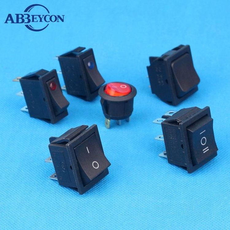 push button marine rocker switches 20A 12V car boat 4 way LED switch panel electrical water level control float switch