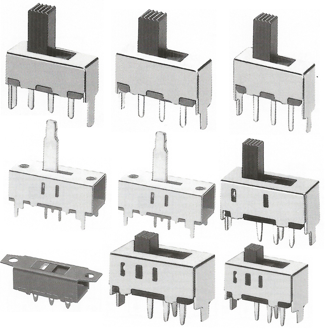 slide switch 3 positions 3pin pcb 2 position 1p2t spdt miniature side knob 250vac 6 pins mini switch slide switch