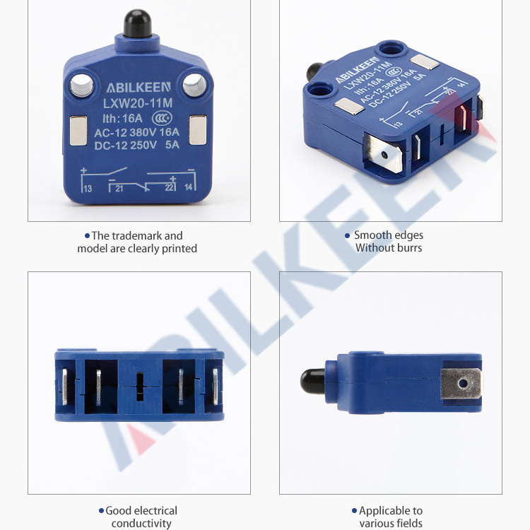 NS296 LXW20-11 15A 380VAC momentary ON flashlight big current micro switch