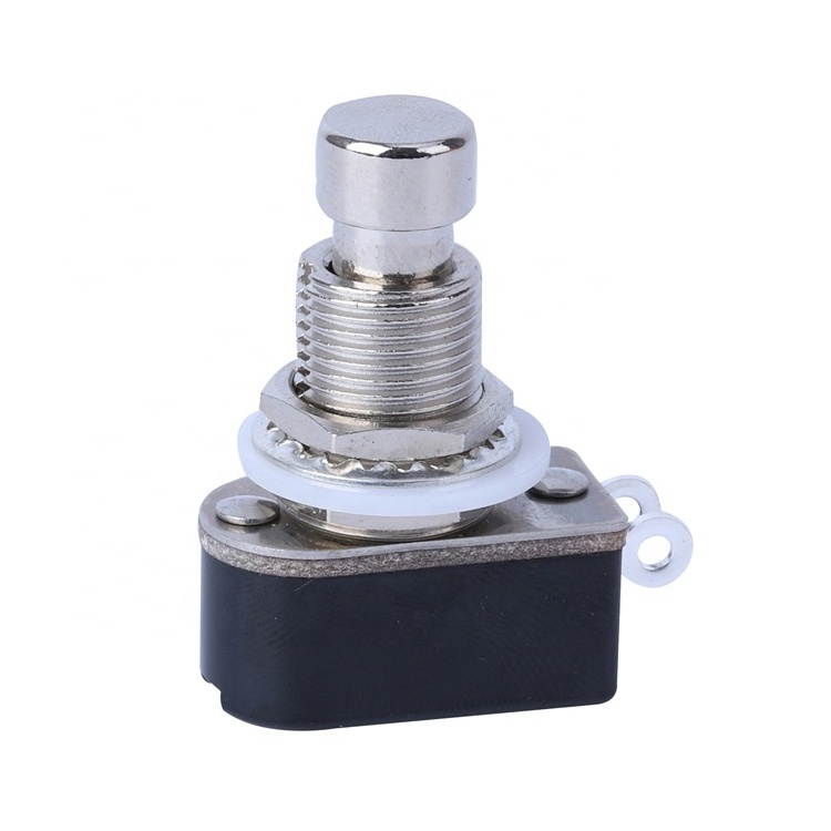 12mm OFF-(ON) 12V 2Pin Momentary Push Button Switch PBS-24B-4 Stomp Guitar Foot Pedal