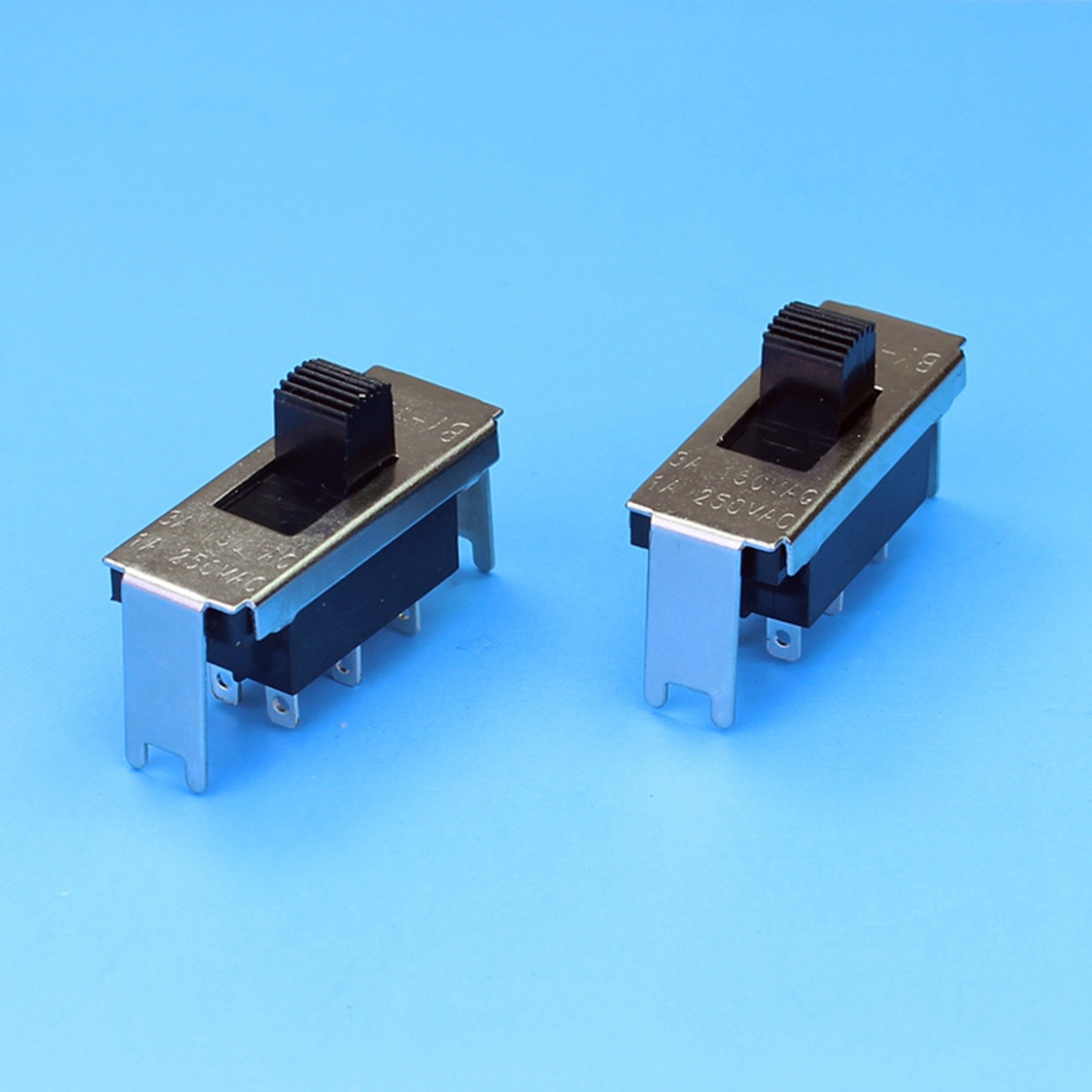 slide switch 3 positions 3pin pcb 2 position 1p2t spdt miniature side knob 250vac 6 pins mini switch slide switch