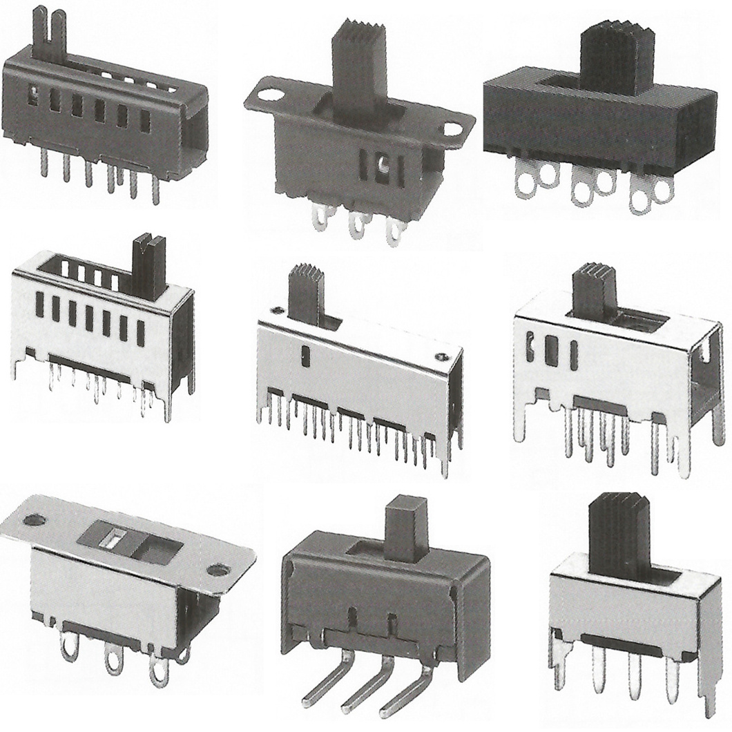 slide switch 3 positions 3pin pcb 2 position 1p2t spdt miniature side knob 250vac 6 pins mini switch slide switch