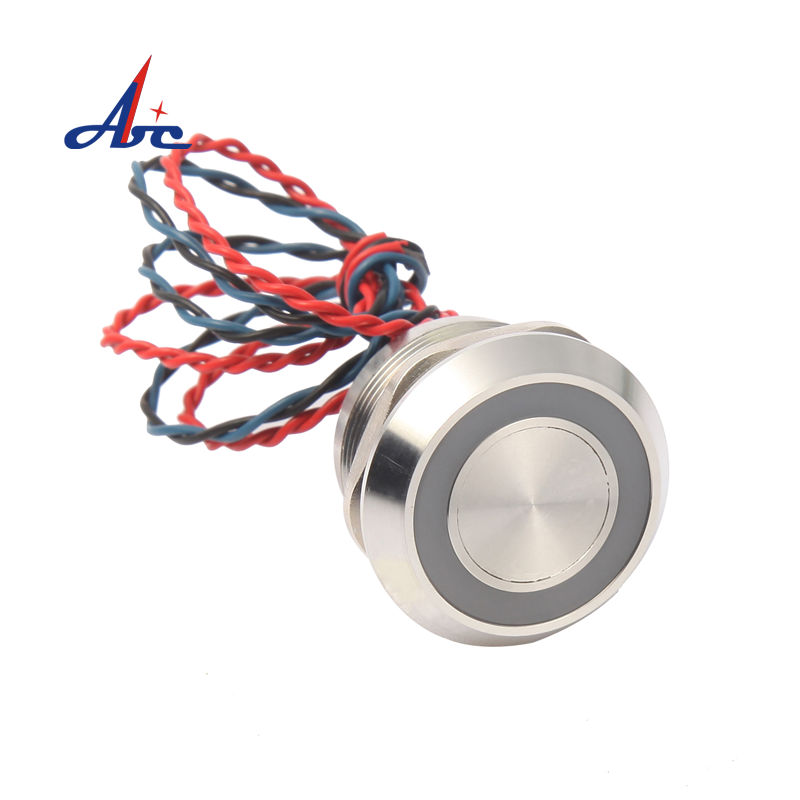 Stainless steel pushbutton switch ATEX Piezo switches IP69K Apem illuminated Switch