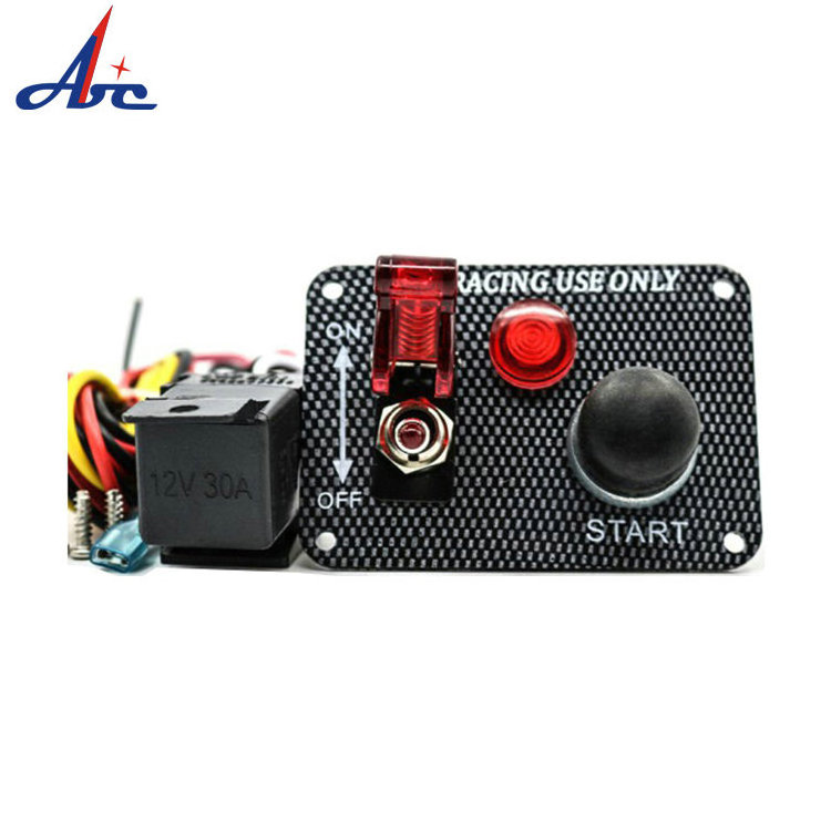 P30 Race Car Racing ignition Switch Panel 12V With Engine Start Push Button Switch