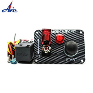 P30 Race Car Racing ignition Switch Panel 12V With Engine Start Push Button Switch