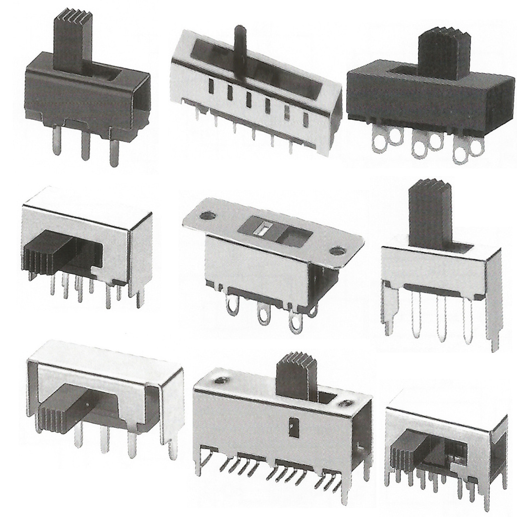 slide switch 3 positions 3pin pcb 2 position 1p2t spdt miniature side knob 250vac 6 pins mini switch slide switch