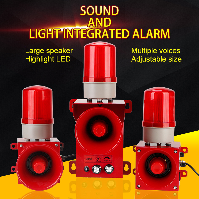 Emergency Alarm Safety Indicator Led Warning Light High Decibel Wide Range Flashing Warning Light With Buzzer