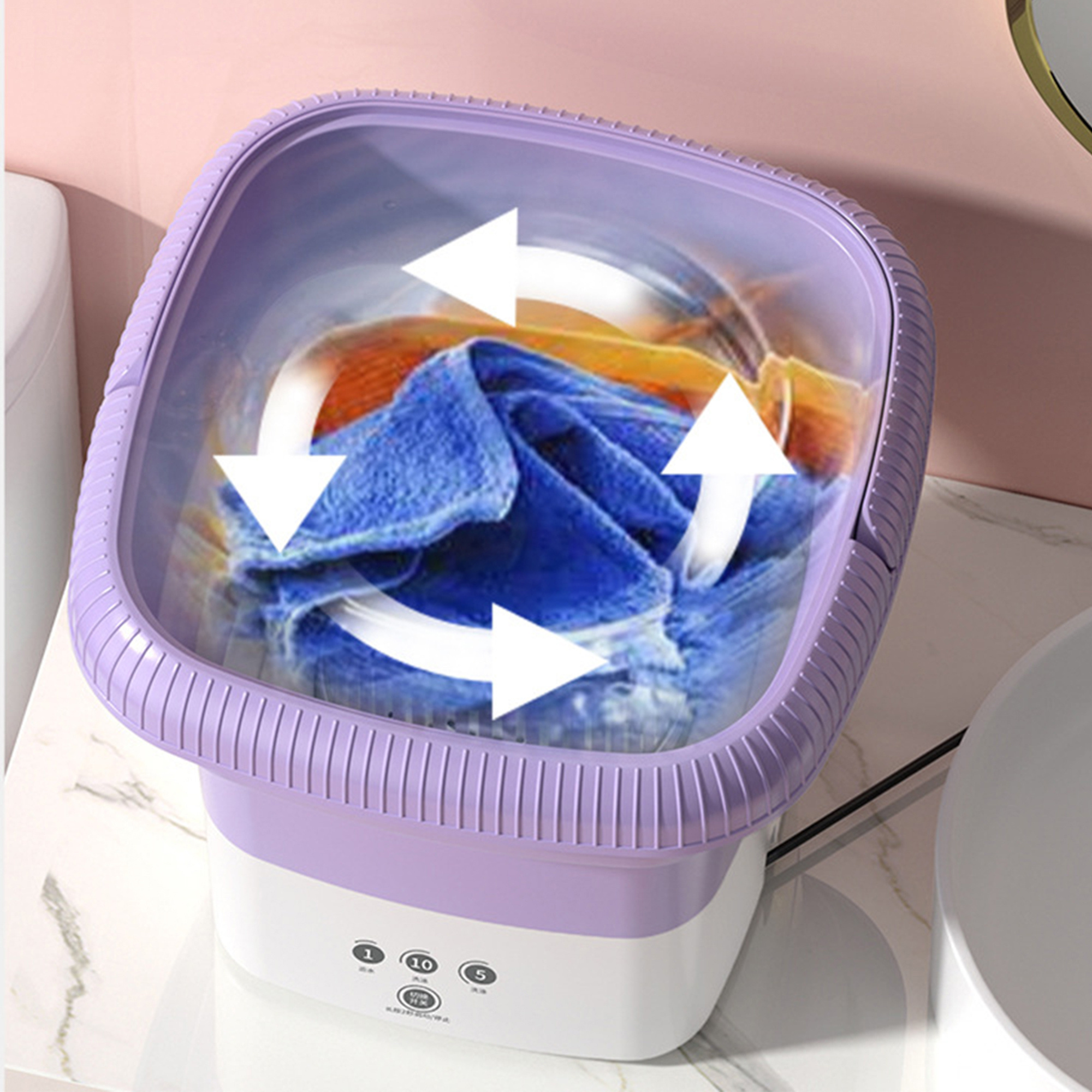 Wholesale 6.5L Mini Washing Machine Waschmaschine Mini Washing Machine Portable For Baby Clothes Underwear Bra Mini Lavadora