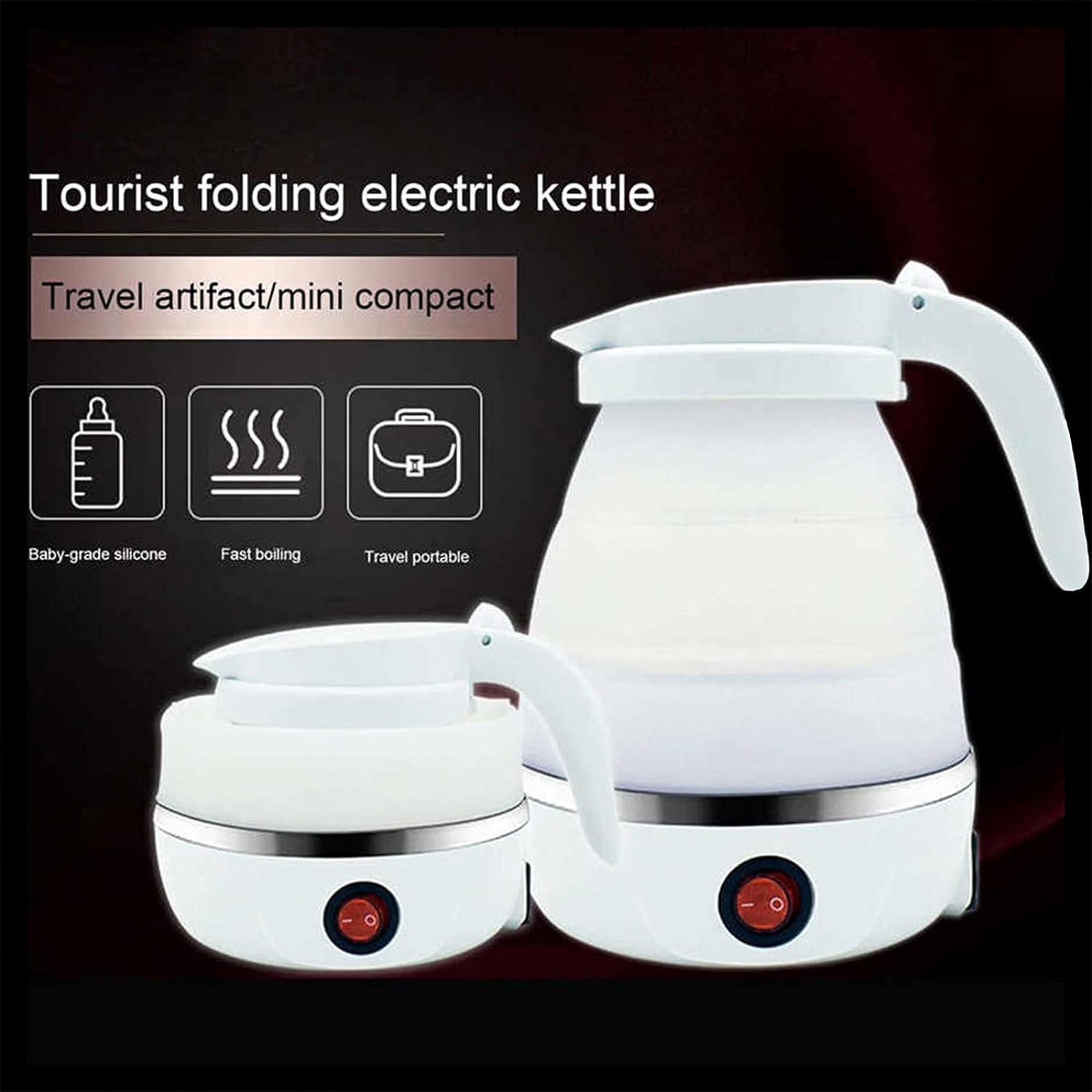 Hotel Guest Room Appliance Plastic 360 Electrical Appliances Kettle Black Silver White Body Oem Customized Steel Anti Pse Golden