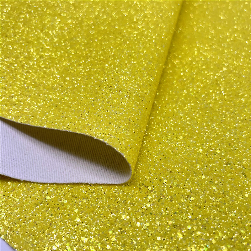 Solid Glitter Fabric Woven Backing For Hair Bows Shoes