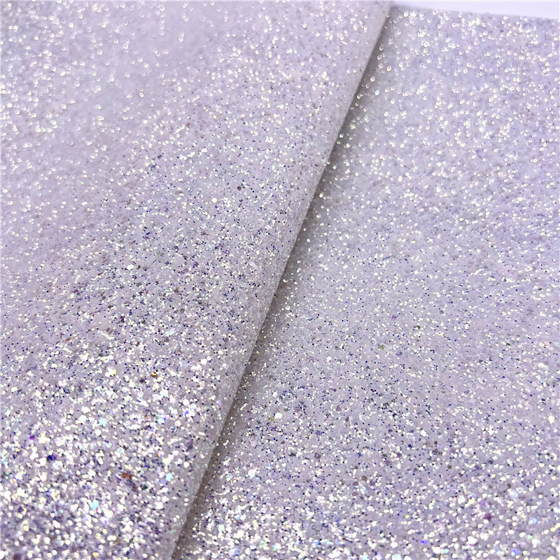 Solid Glitter Fabric Woven Backing For Hair Bows Shoes