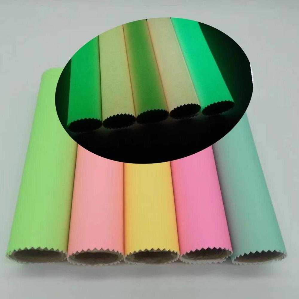 Glow In The Dark PU Leather Product For Shoes Fabric