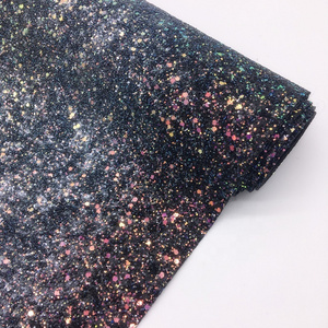 Grade 3 Color Change Chunky Glitter Fabric For Bags Shoes Product