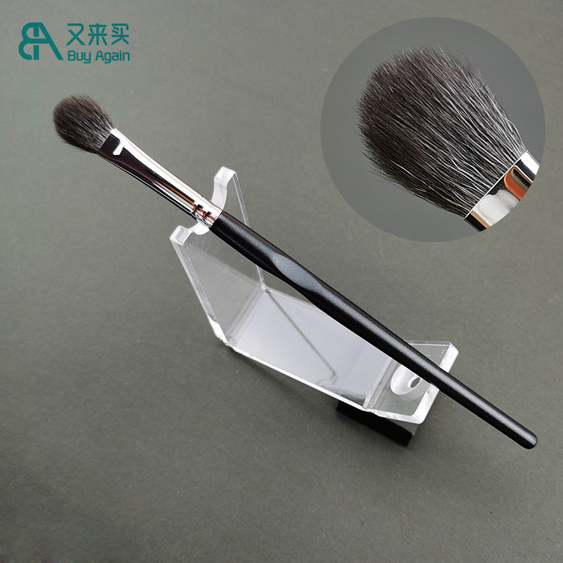 PRO Natural real goat hair Oval Fluff Shader shading brush all over lid shadow brush fluffy eyeshadow brushes