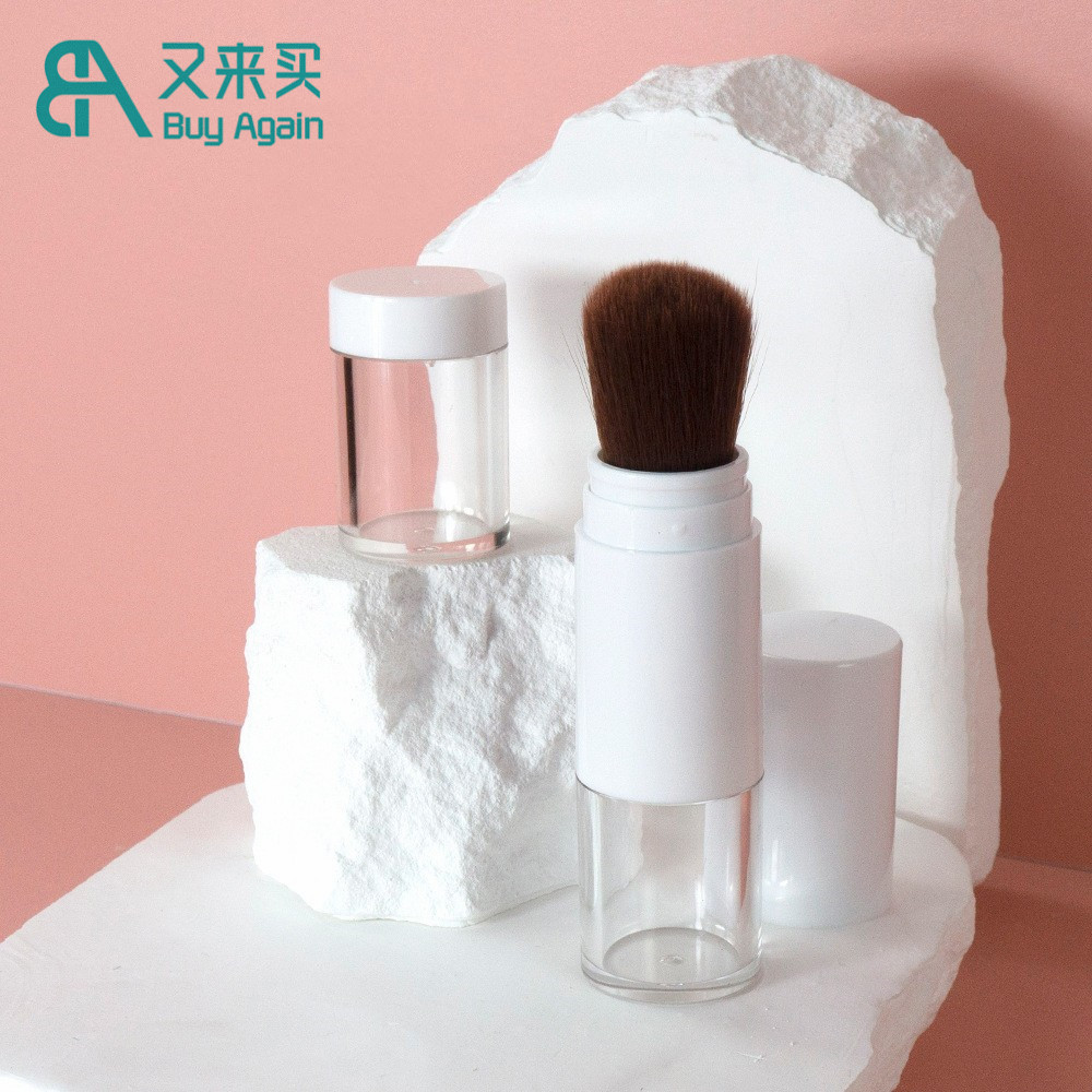 Buy Again Custom Wholesale powder dispenser brush refillable loose powder empty containers with brush refill pot