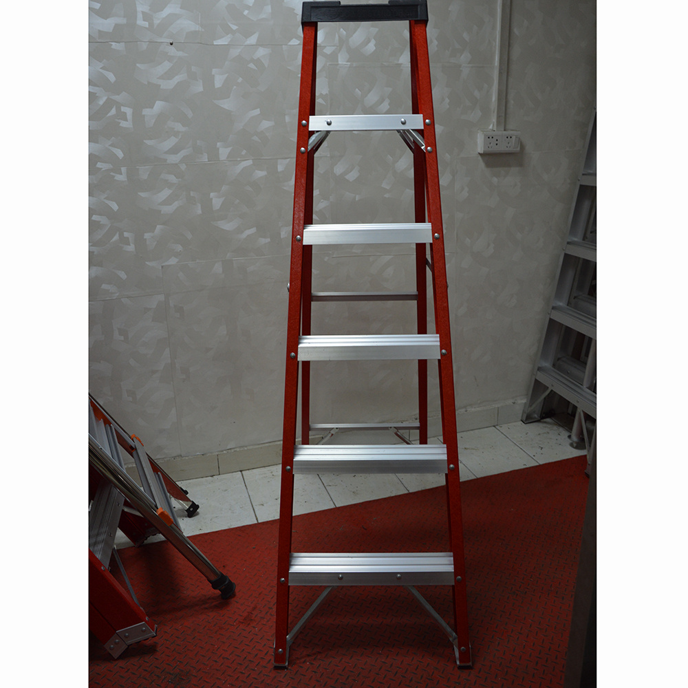 the latest design factory price telescopic  aluminum Ladder Fiberglass and Aluminum