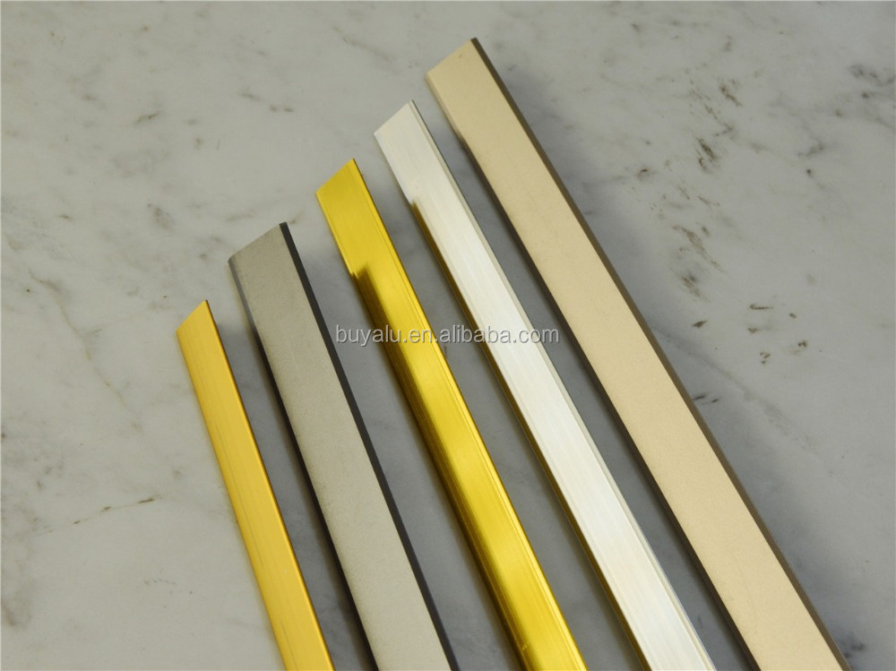 Aluminium edge tile trim floor T-shape trim transition strip for decoration