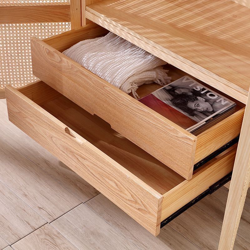 odern minimalist and creative rattan woven storage cabinet small unit art storage wardrobe for homestays