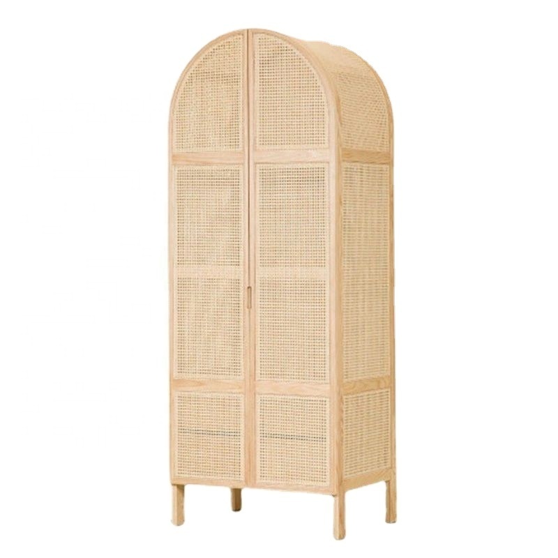 odern minimalist and creative rattan woven storage cabinet small unit art storage wardrobe for homestays