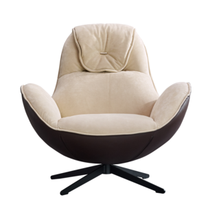 Nordic snail chair sloucher sofa single swivel bedroom casual Italian cloth eggshell chair