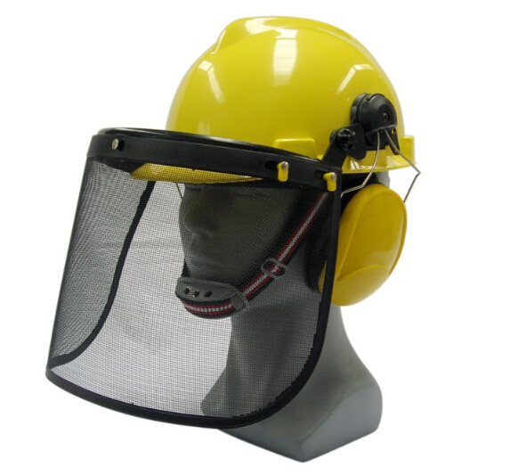 Aluminum Bracket Protective Industrial Heat Resistant Safety Transparent Full Face Shield for Safety Helmet CE