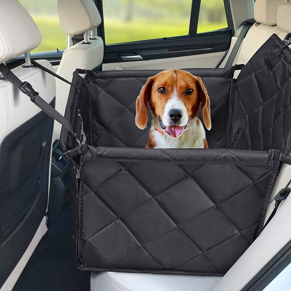 Dog Car Seat for Pet Travel with Waterproof Pad, Half seat Dog Hammock