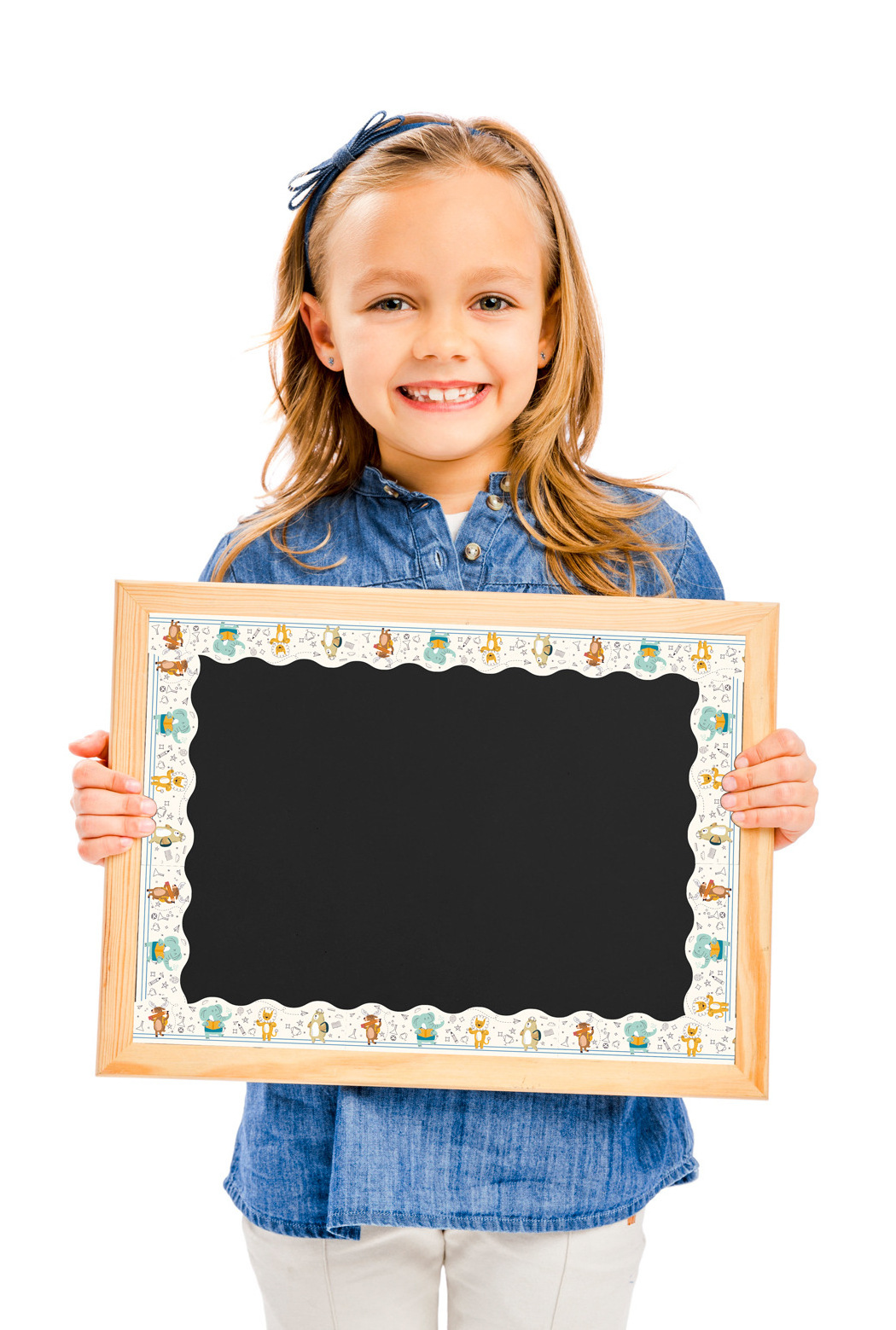 Custom Printing Scalloped Bulletin Borders Cute Animals Border Trims for Back to Classroom Home Office Decorations