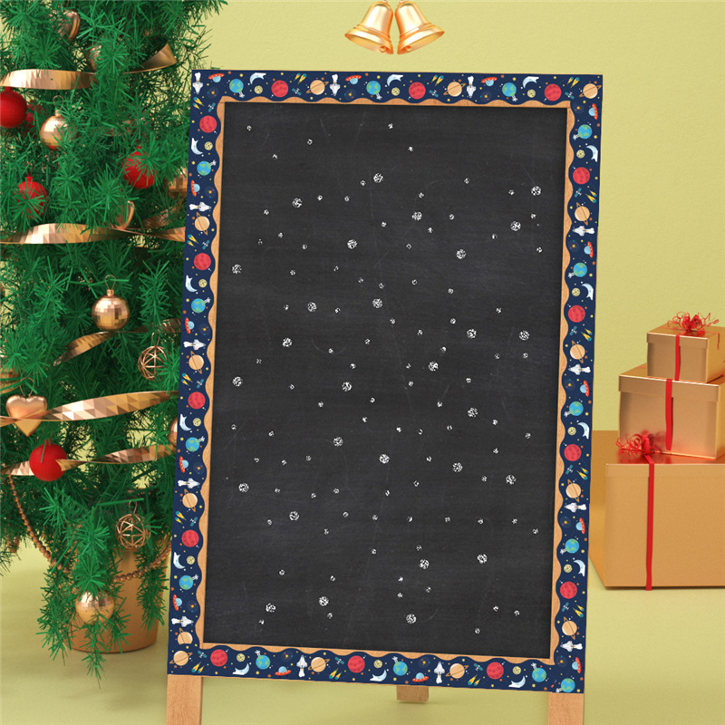 Amazon Hot Galaxy Bulletin Board Border 20M Scalloped Border Trim Outer Space Back to School Decorations