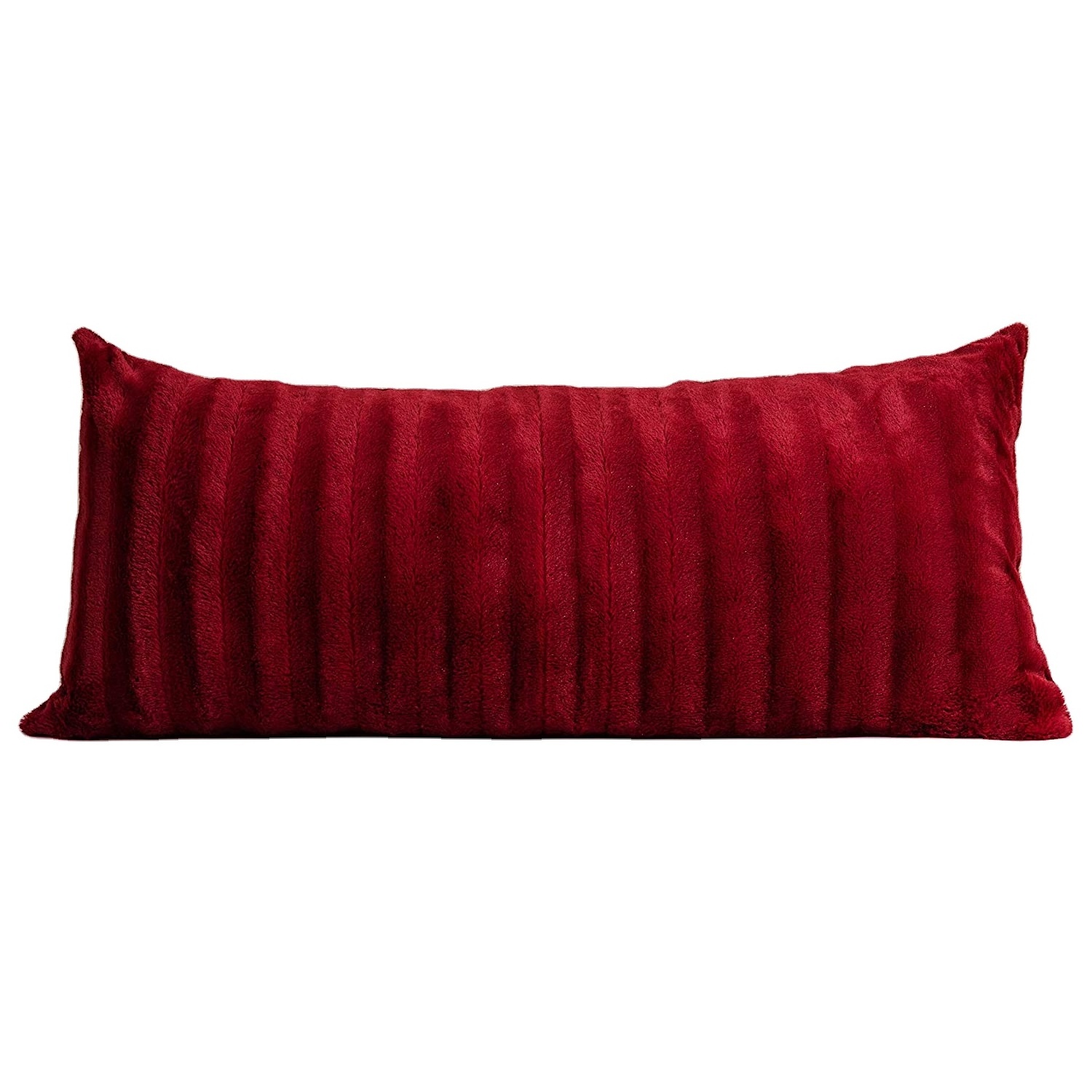 Faux Fur Throw Pillow Cushion 18x40